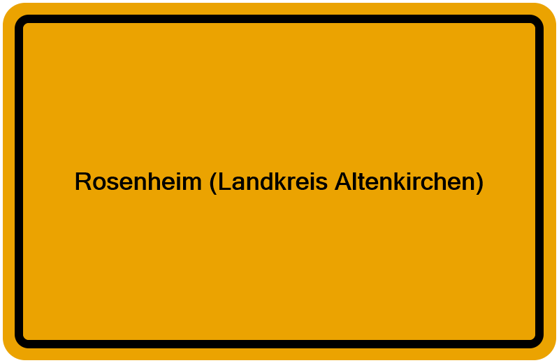 Handelsregisterauszug Rosenheim (Landkreis Altenkirchen)